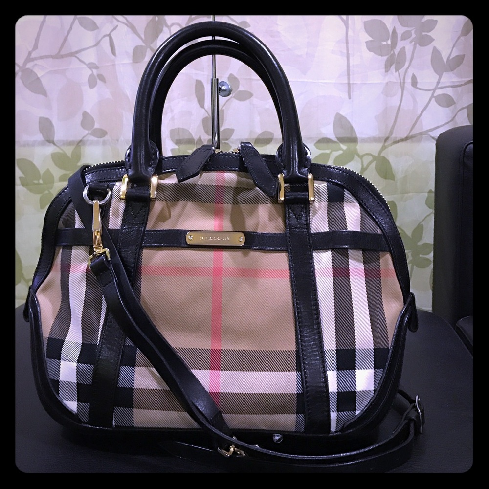Burberry Nova Check Classic Satchel Bag